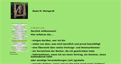 Desktop Screenshot of beate-weingardt.de