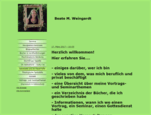 Tablet Screenshot of beate-weingardt.de